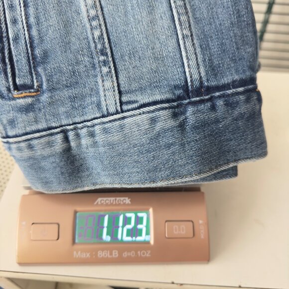 Marine Layer Eileen Embroidered Denim Jacket X-Small Light Wash Copper women new - Picture 15 of 15